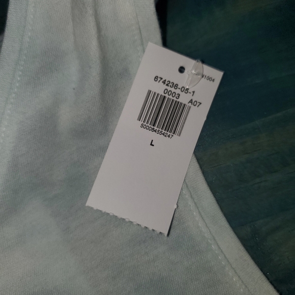 OLD NAVY NWT Blue & White Cloud Tie Dye Tank Top - Size Large - Picture 4 of 5